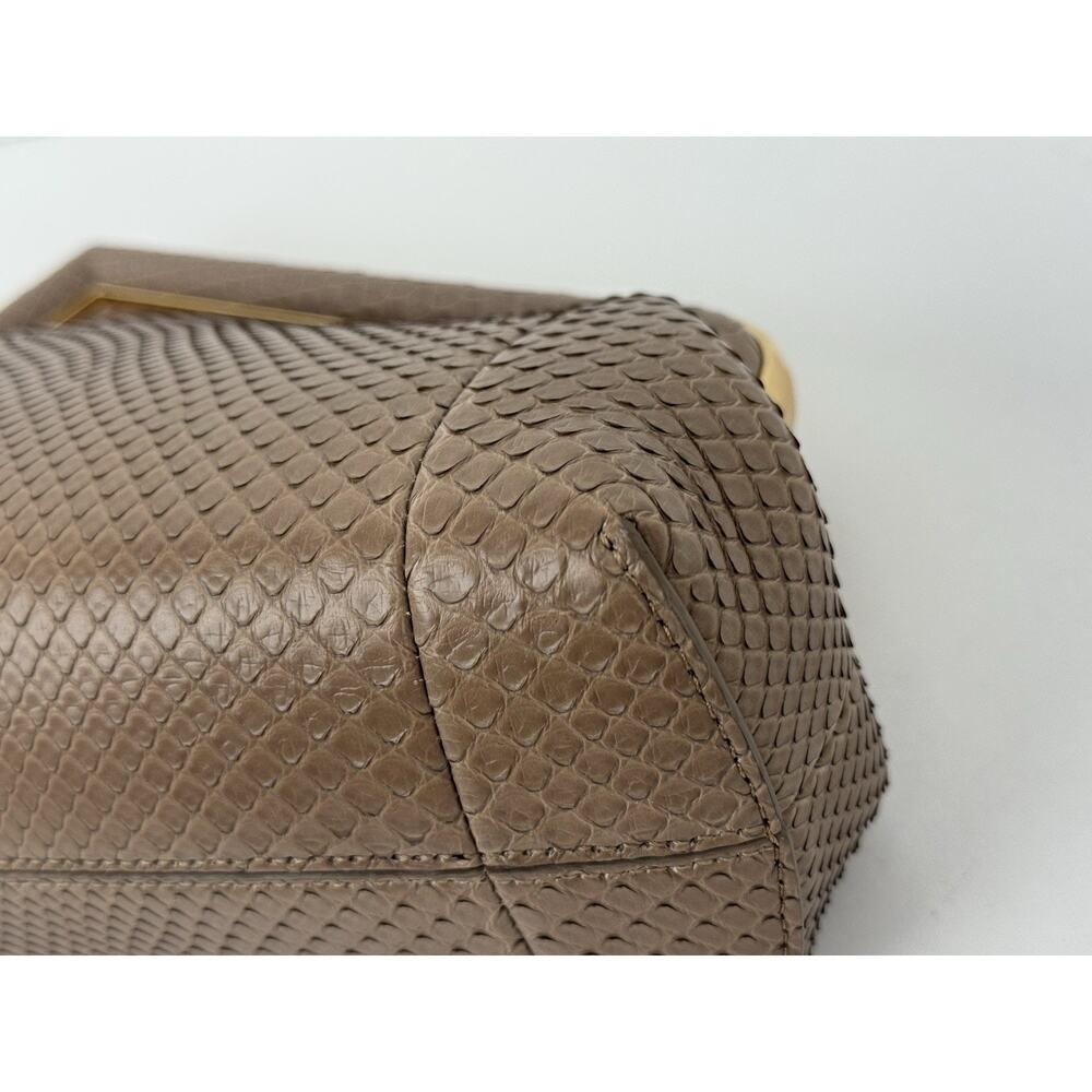 Fendi Beige Python Small First Clutch Bag - image 8